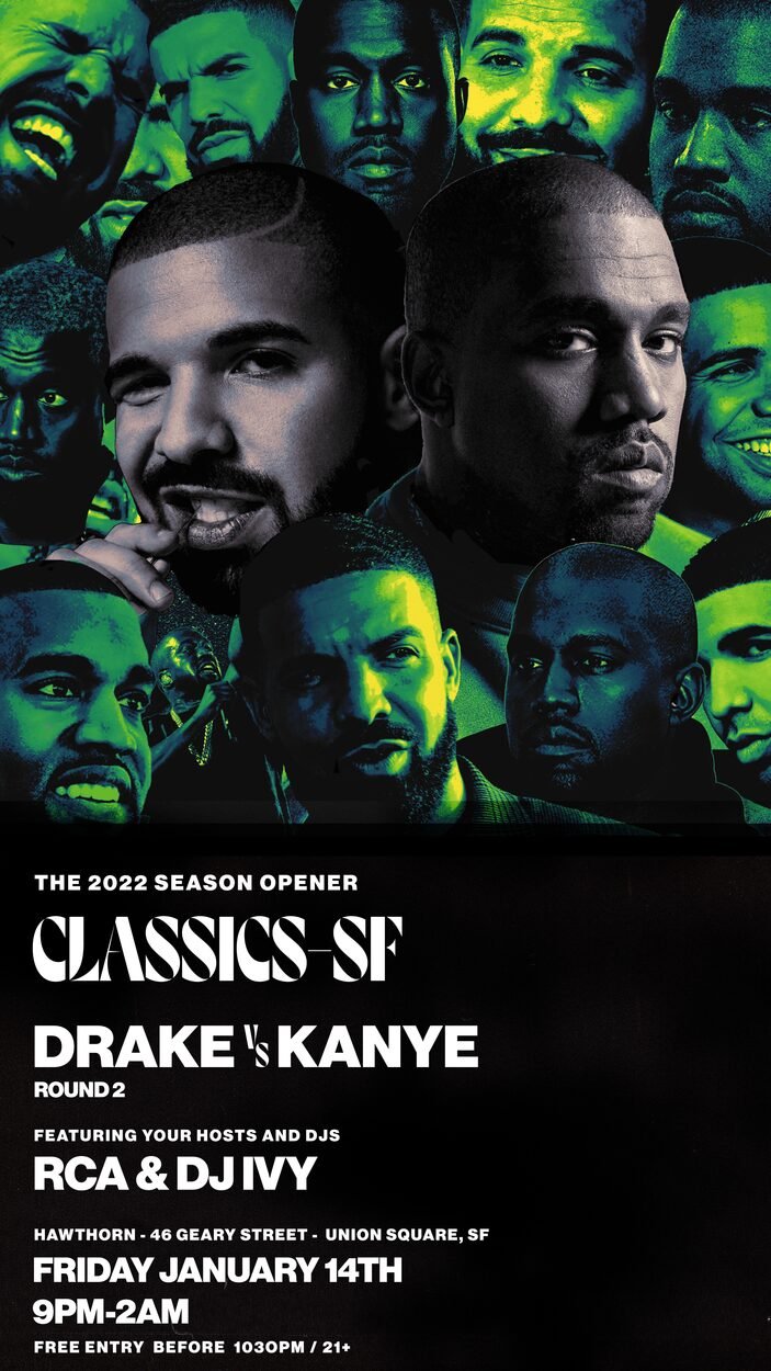 Drake vs. Kanye Round 2 flyer