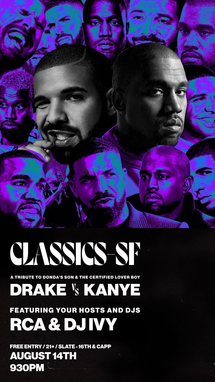 Kanye vs. Drake flyer